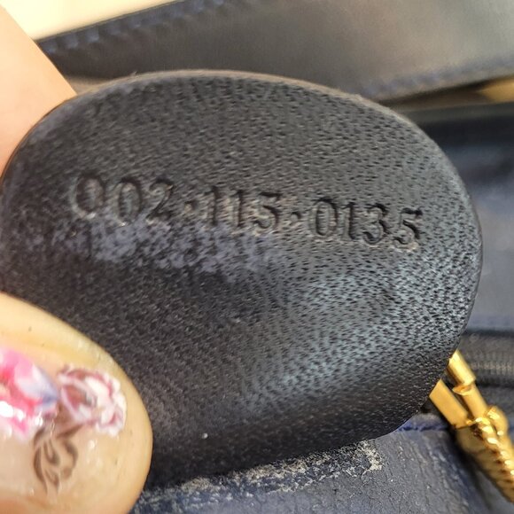 GUCCI MICRO GG**LARGE TOTE/SHOULDER BAG** NAVY - Picture 3 of 16